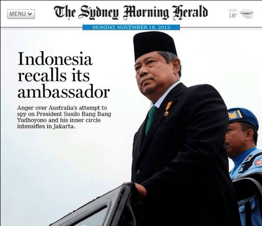 Headline Koran di Australia
