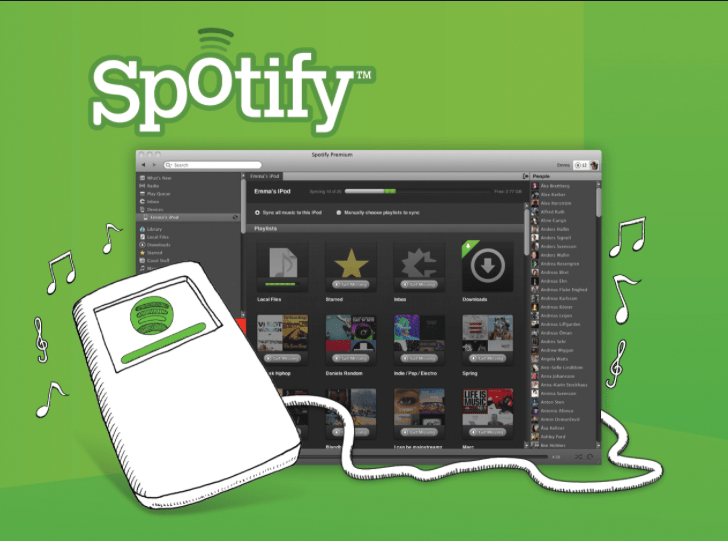 Gambar Spotify diambil dari www.digitaltrends.com