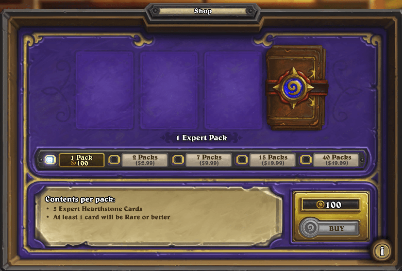 Menu Shop utk Beli Pack