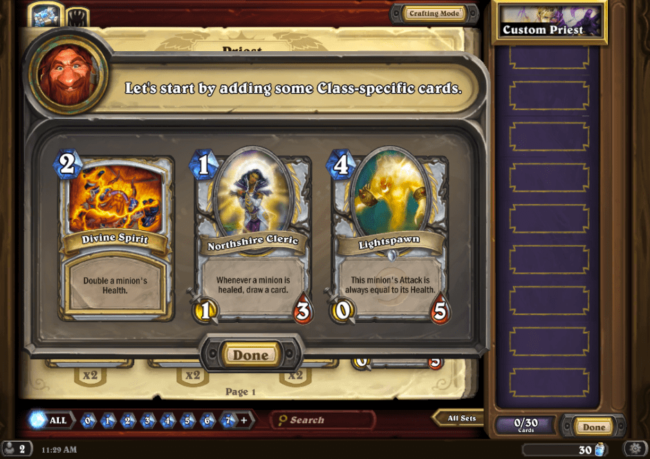 Fitur penyusunan deck