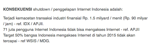 Ancaman dari para ISP