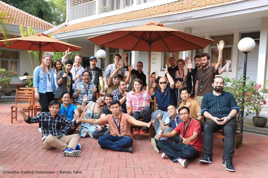 Foto Bersama Game Dev Indonesia dan Game Dev Jerman